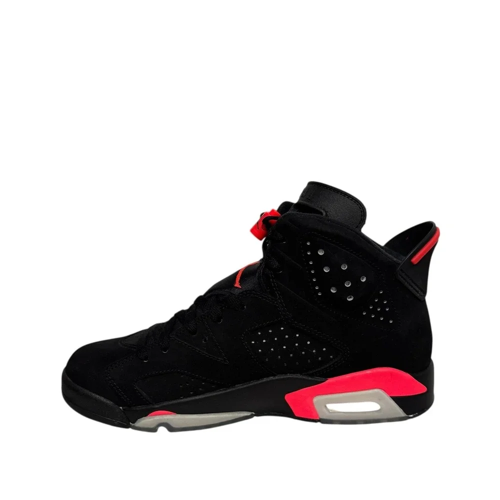 Nike Air Jordan 6 Retro Infrared 2019 Black Red Basketball Shoes 384664-060 Mens